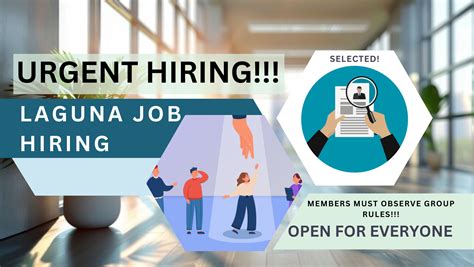 urgent job hiring in laguna|urgent hiring for jobs in Laguna .